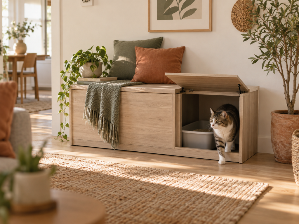 Hidden Litter Box Furniture: The Best Space-Saving Solution for Small Apartments