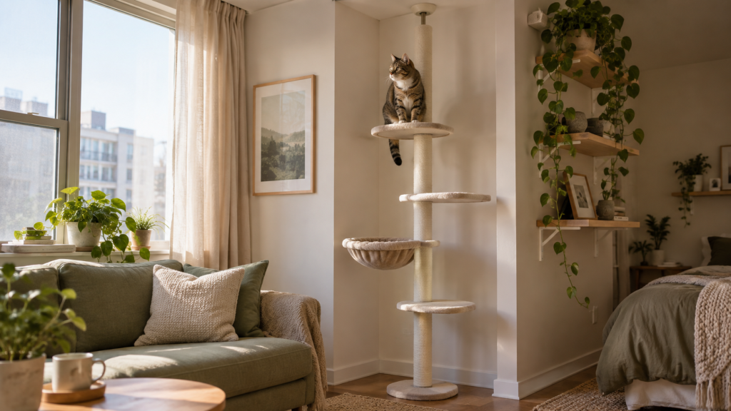 Cat Furniture for Renters: No-Drill Space-Saving Solutions for Small Apartments